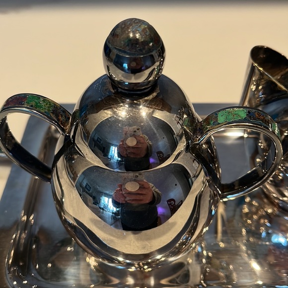 Vintage Castillo Mid-Century Mexican Modern Cream and Sugar Set - Picture 2 of 9